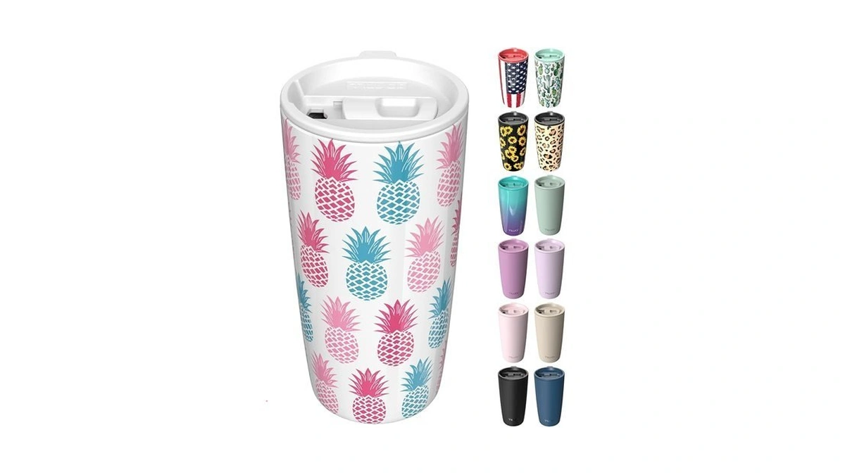 Tiluck 20 Oz Insulated Coffee Tumbler With Bpa-free Lid