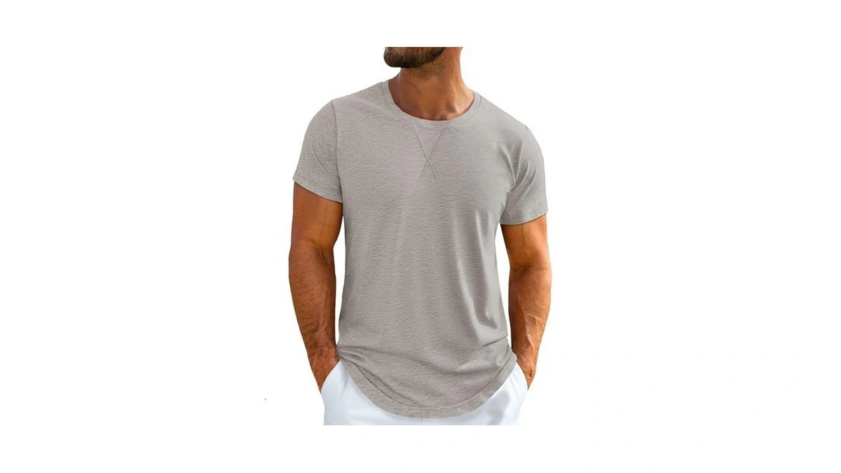 Unclecat Mens T-shirts Short Sleeve Crew Neck T Shirt Casual