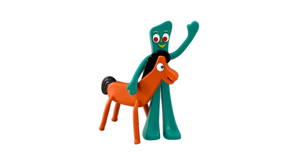 Nj Croce Gumby & Pokey 6" Bendable & Posable Figure
