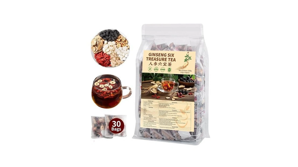 Kidney Tea Formula Ginseng Six Treasure Tea Bag For Cleanse