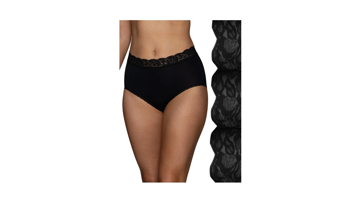 Vanity Fair Women's Flattering Lace Panties: Lightweight & Silky With