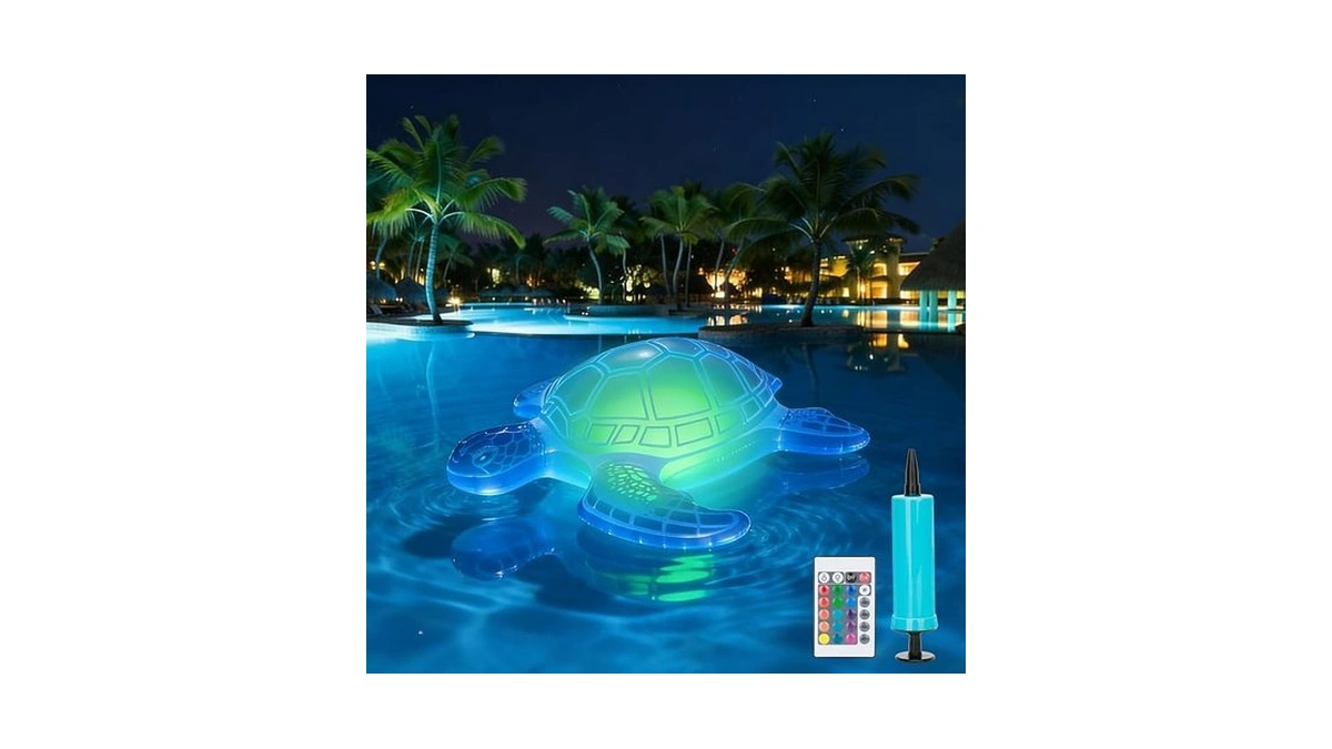 26.5inch Solar Pool Floats Lights,ip68 Waterproof Solar Powered Floating Pool