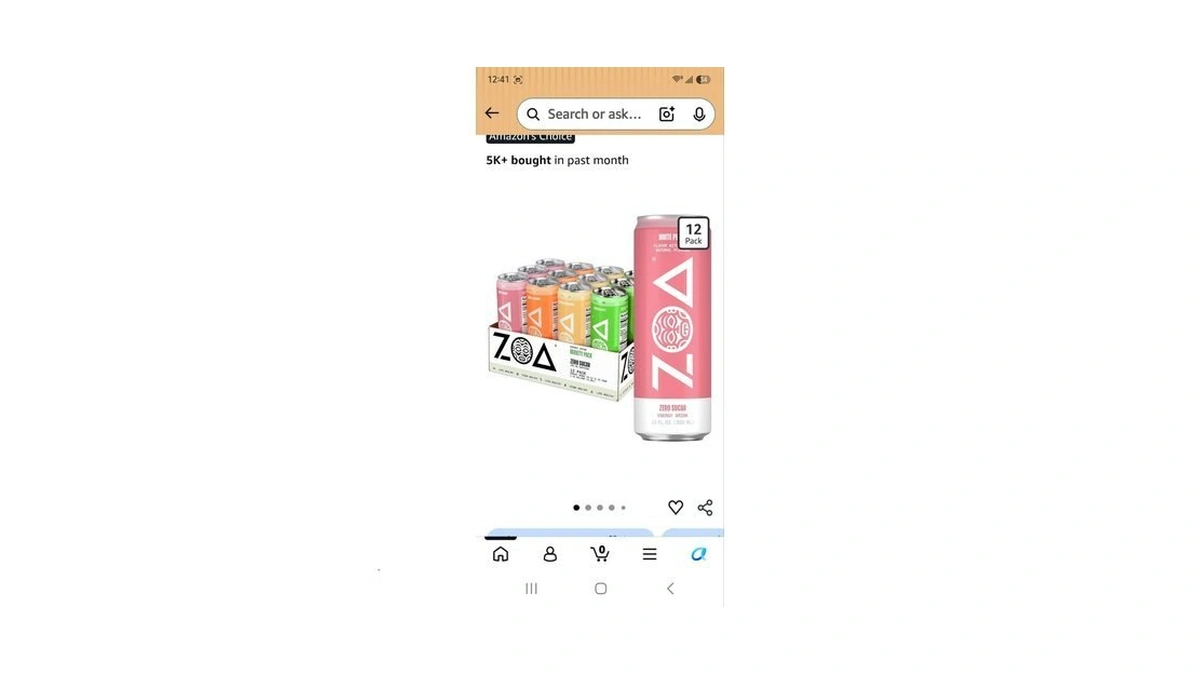 Zoa Zero Sugar Energy Drinks, Remix Variety Pack - Sugar