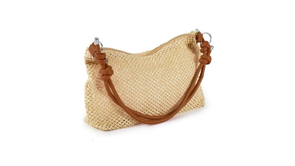 Eontiso Woven Straw Tote Bag, Summer Beach Hobo Shoulder Handbag,