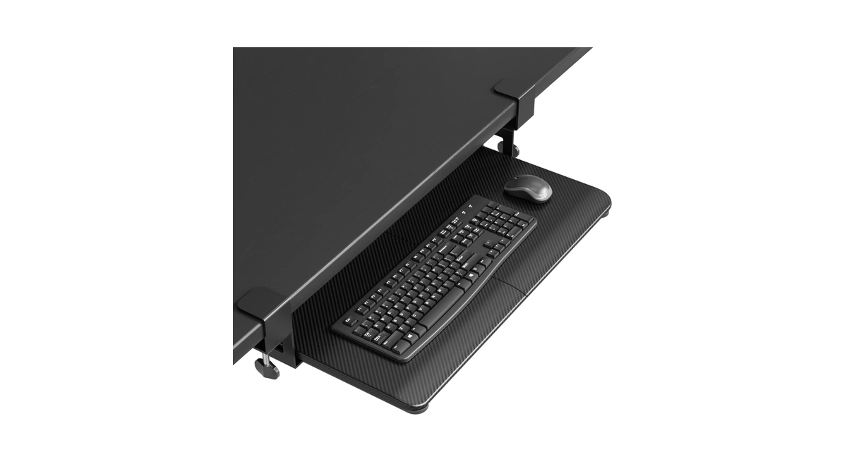 Bontec Under Desk Keyboard Tray, Pull-out Keyboard & Mouse Platform