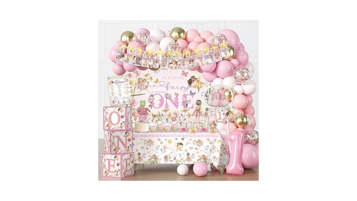 Amazon : Yingoto My Fairy First Birthday Decorati
