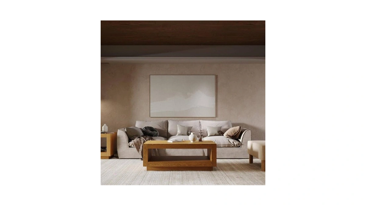 Maven Lane Artemis Coffee Table – 18 Inch Rectangle Table