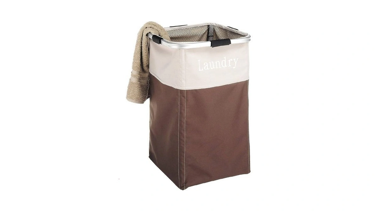 Whitmor Easycare Square Hamper Java