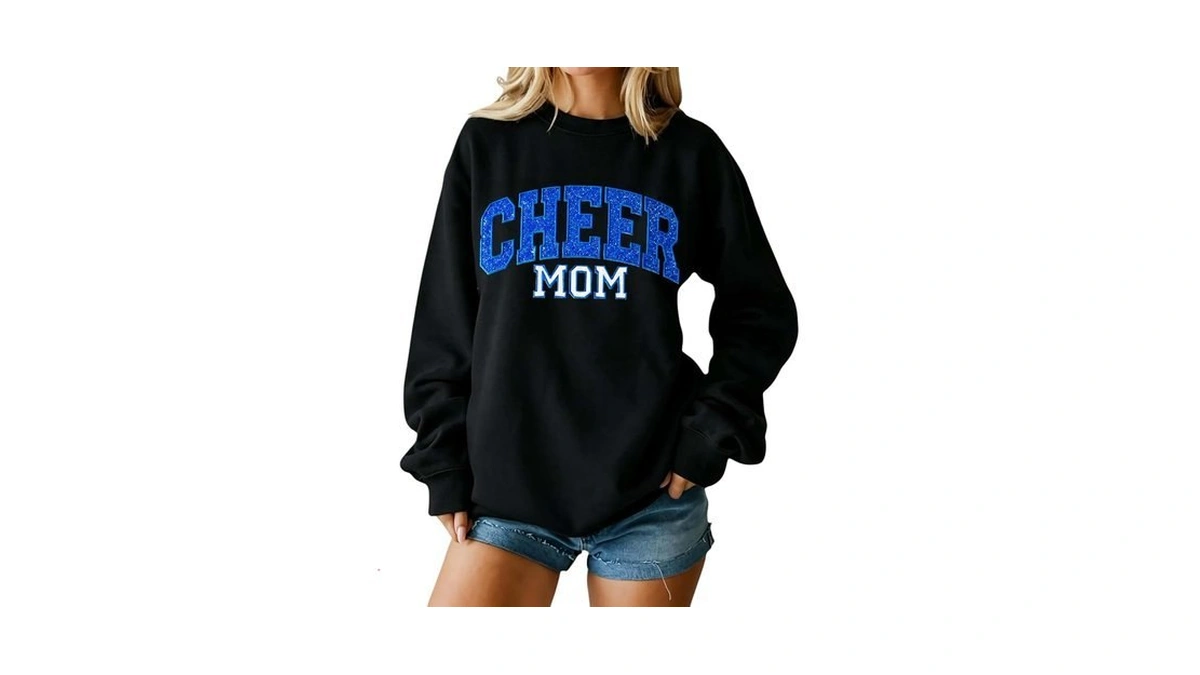 Cheer Mom Sweatshirt Long Sleeve Football Sweatshirts For Women