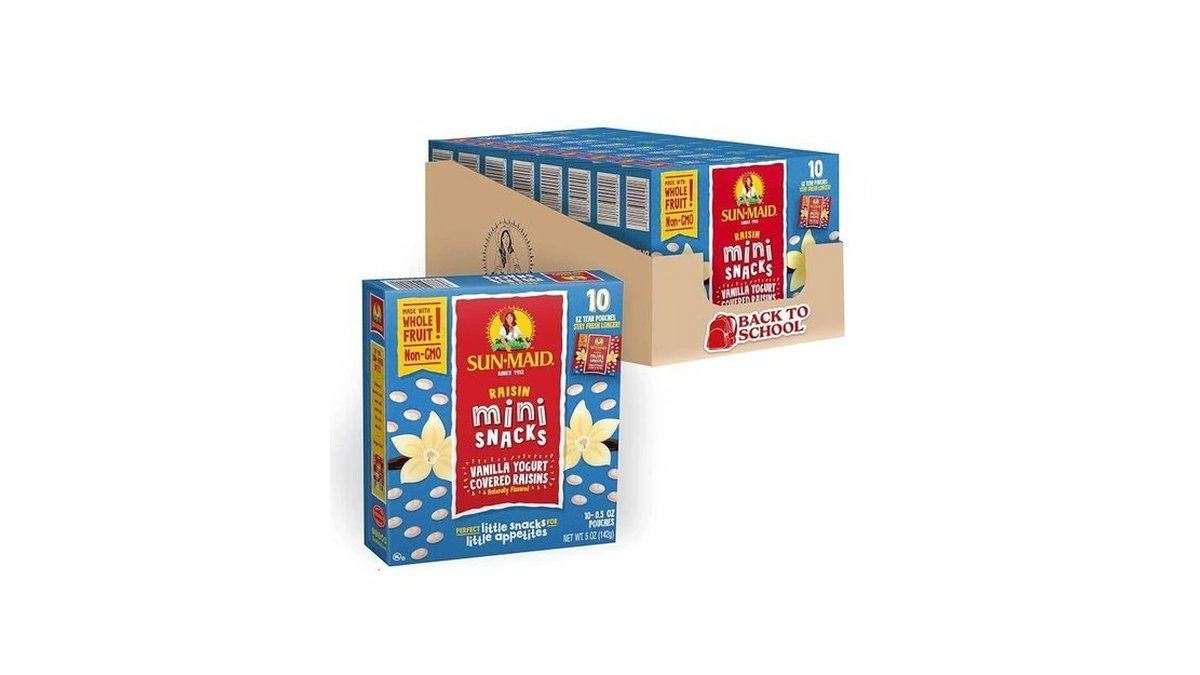 Sun-maid Vanilla Yogurt Coated Raisins - (80 Pack) 0.5 Oz