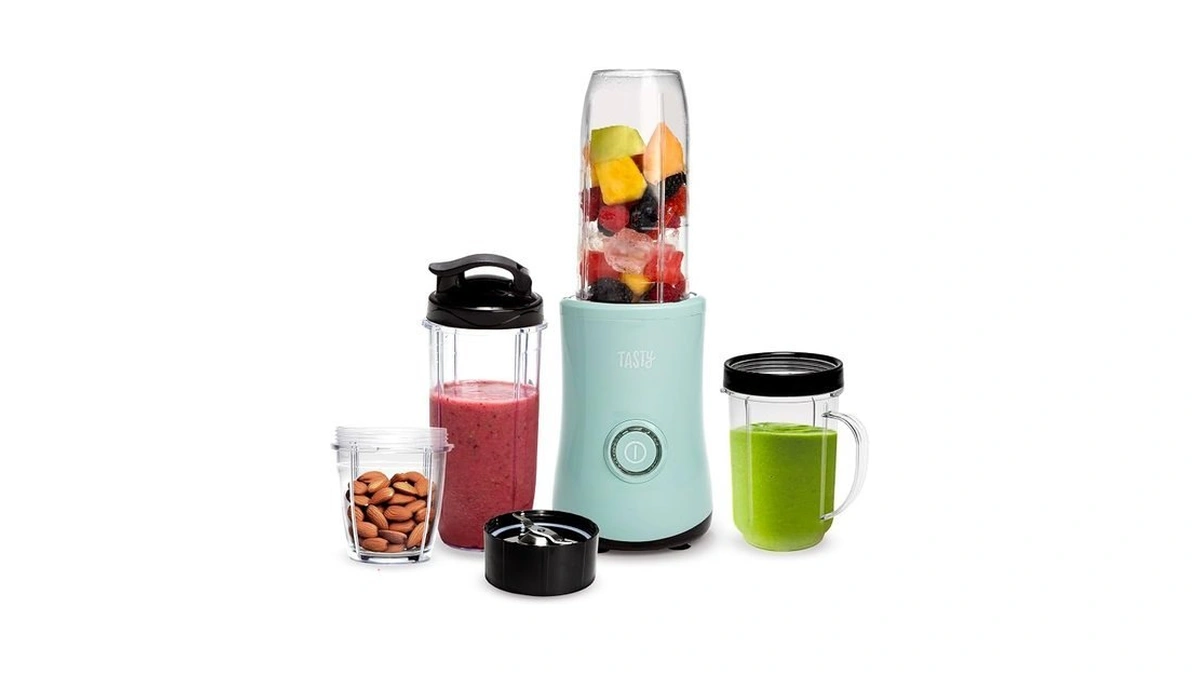 Tasty Personal Blender With Cup, 350w Powerful Blending Motor, 9-piece
