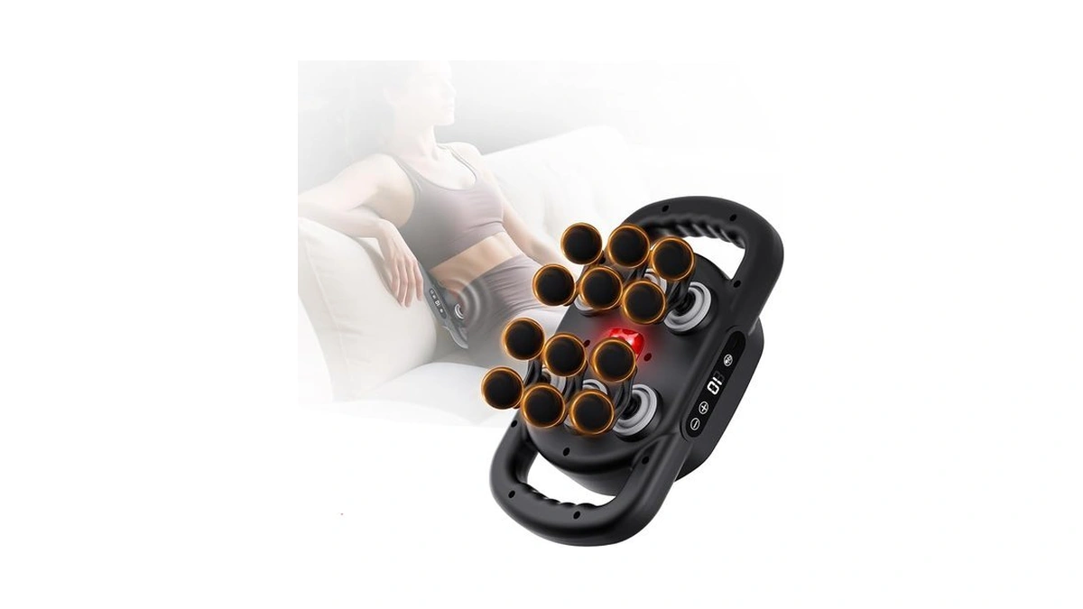 12 Head Massage Gun Deep Tissue With 9 Levels &