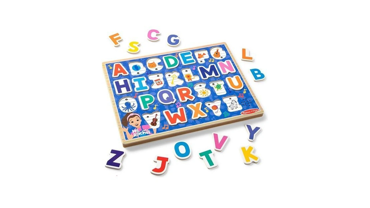 Melissa & Doug® Ms. Rachel™ Wooden Phonics Alphabet Sound Puzzle