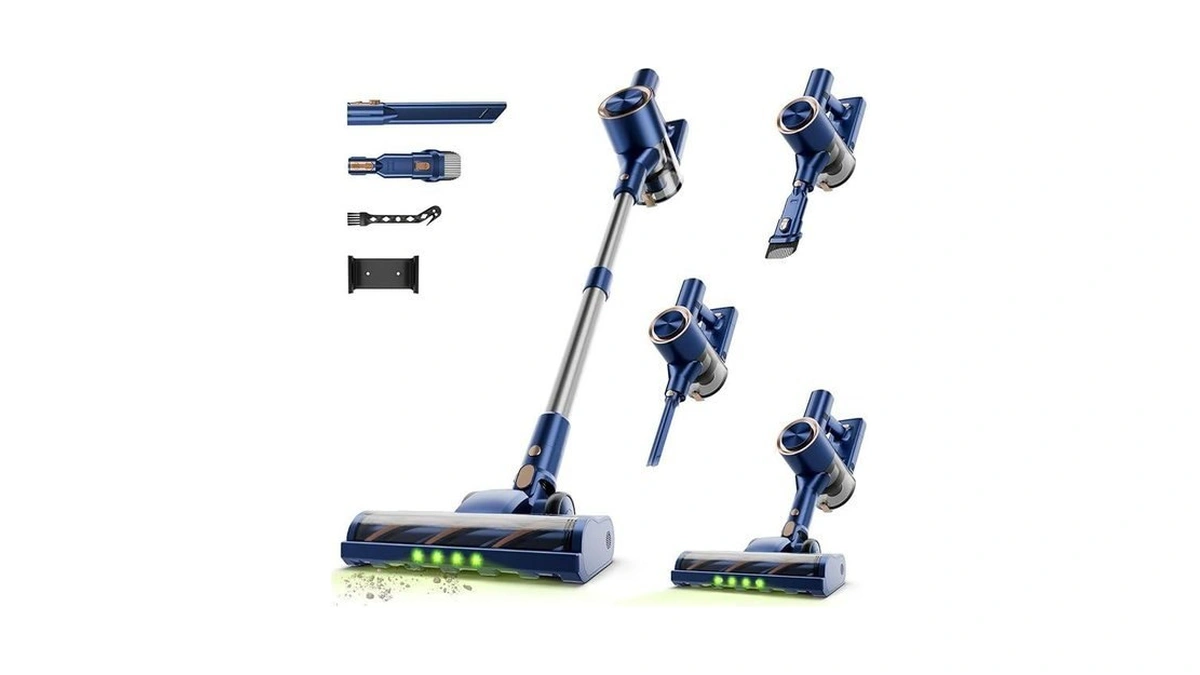 Shieal Cordless Stick Vacuum Cleaner - Rechargeable,40kpa Powerful Suction Vacuum