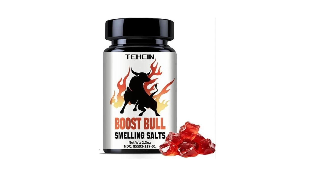 Tehcin Boost Bull Smelling Salts, Pre-activated Gel Formula For Long-lasting