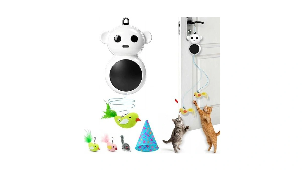 Interactive Cat Toy For Indoor Cats – 360° Automatic Hide
