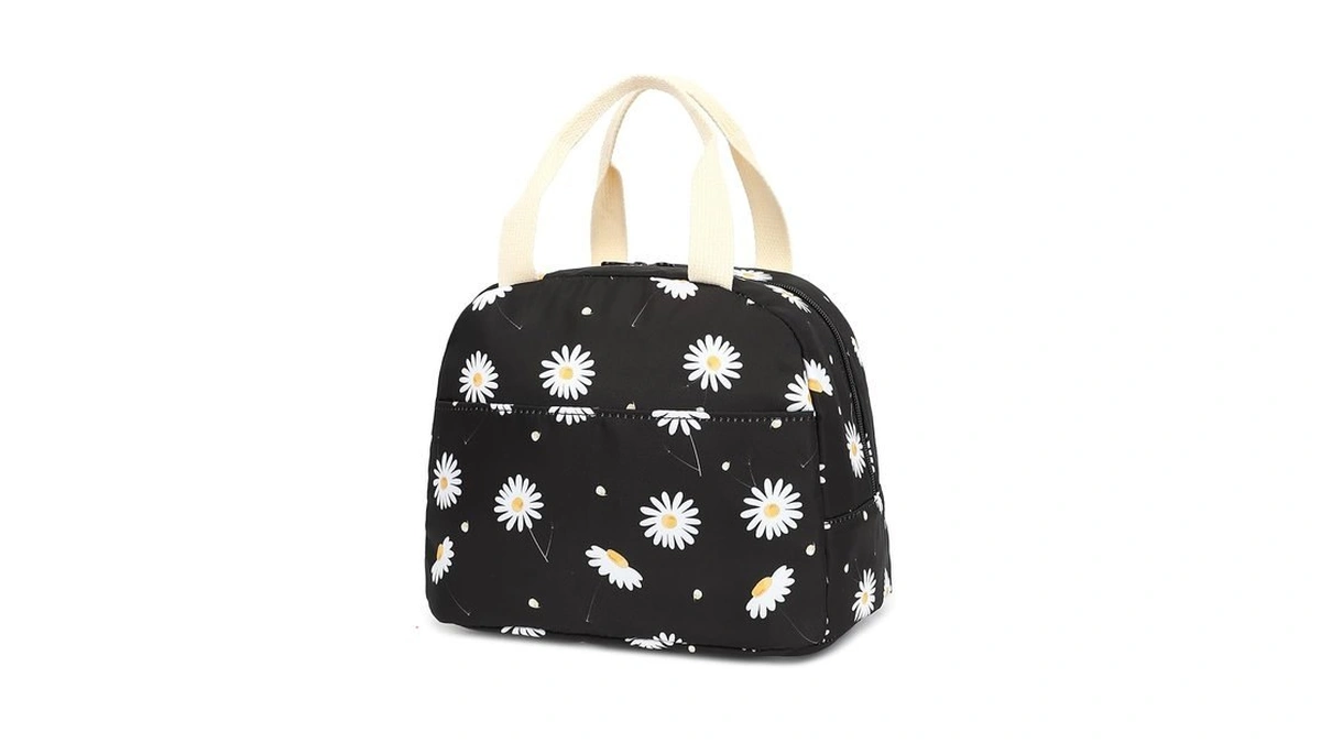 Fuyicat Flowers Lunch Bag For Women Girls, Insulated Lunch Tote