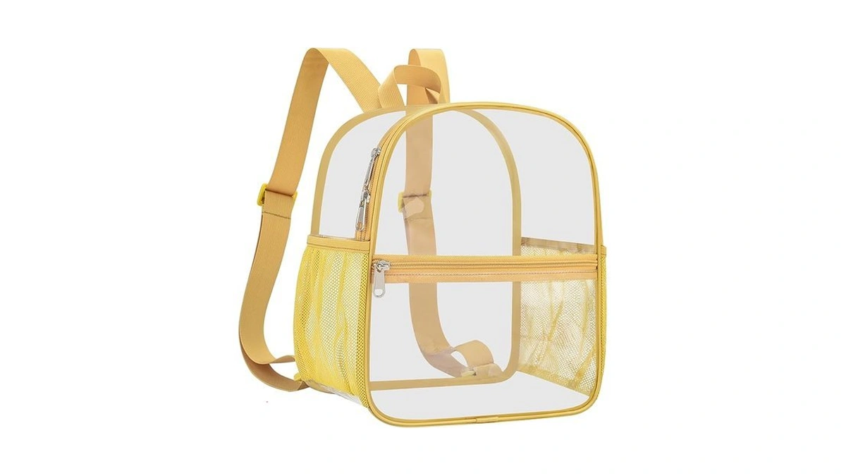 Slumou Clear Backpack For Stadium Events 11.5×9.8×5, Sports Fan Backpacks