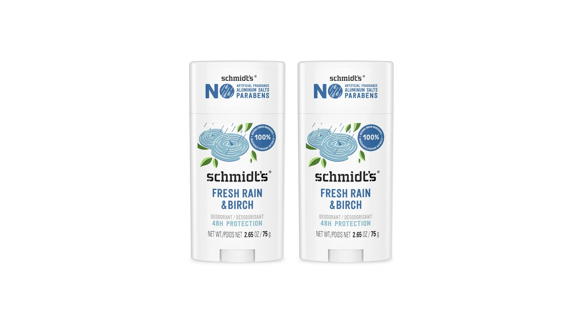 Schmidt's Aluminum-free Vegan Deodorant Fresh Rain & Birch With 24