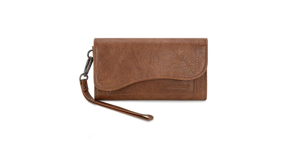 Montana West Saddle Women's Wallets Large Cell Phone Wristlet For