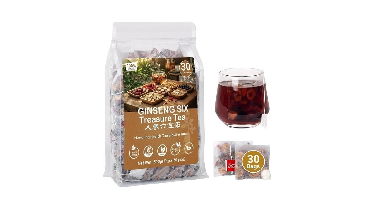 Kidney Tea Formula Ginseng Six Treasure Tea - Natural Chinese