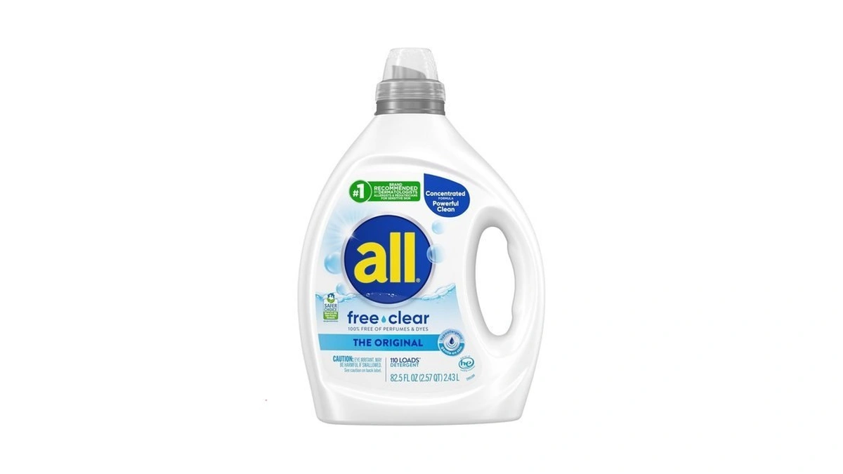 All Free Clear, Original, Liquid Laundry Detergent For Sensitive Skin,
