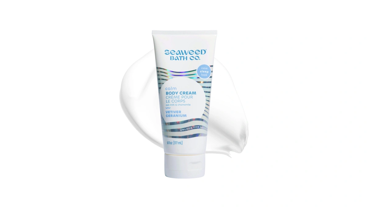 Seaweed Bath Co. Calm Body Cream, Vetiver Geranium (6 Oz)
