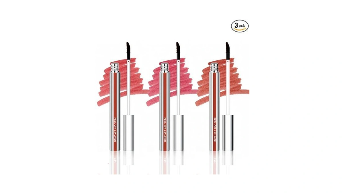 Goerti Peel Off Lip Liner Stain Set, 3 Colors Long