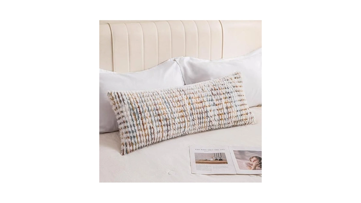 Catolat Boho Lumbar Pillow Covers 1 Pack 14x36 Inch Farmhouse