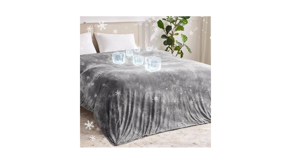 Guohaoi Cooling Throw Blanket For Hot Sleepers, Twin Size 50''×70''