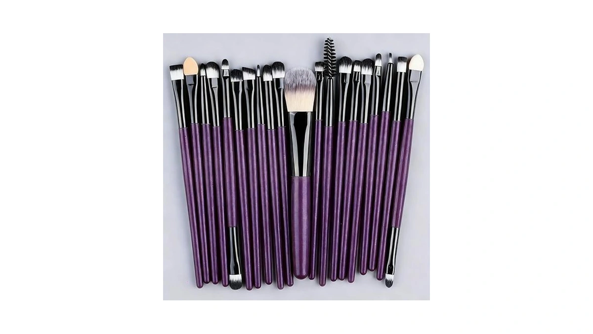 Makeup Brush Set, 20 Pieces Synthetic Fiber Makeup Brushes For