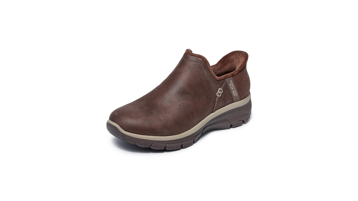 Skechers Women's Easy Going-modern Hour Slip-in Boot, Chocolate, 8 Wide