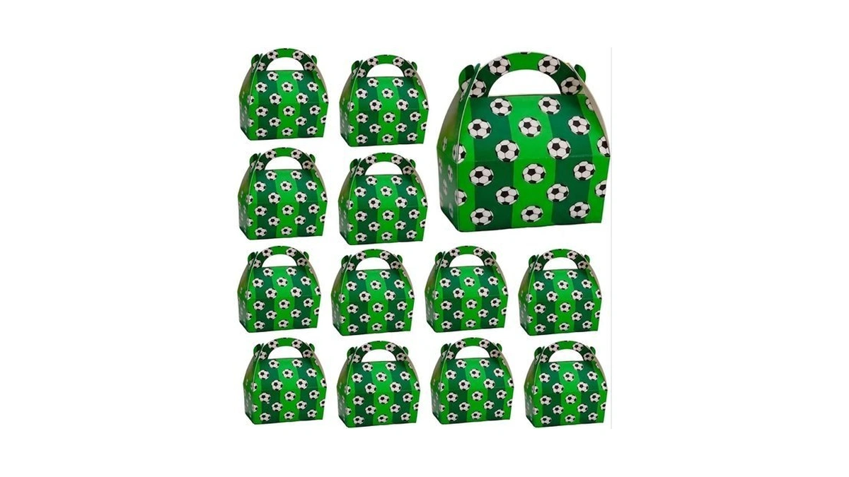 Amazon : Laorei Soccer Party Favor Boxes, 12 Pack