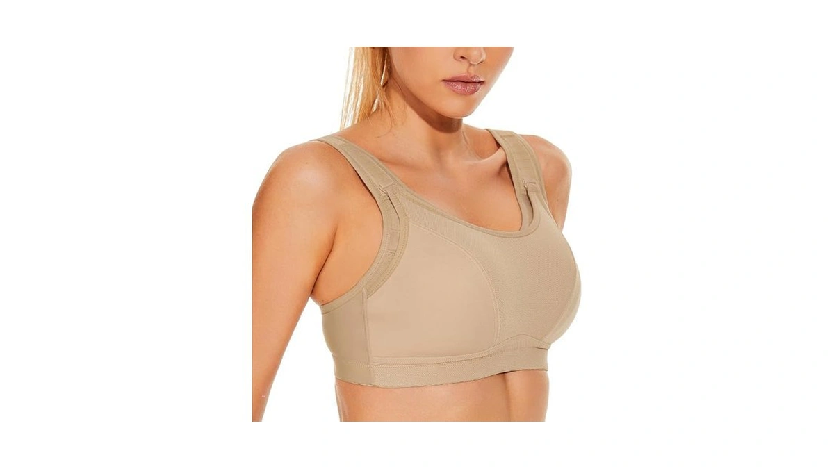 Wingslove Womens Sports Bras High Impact Adjustable Wireless Plus Size