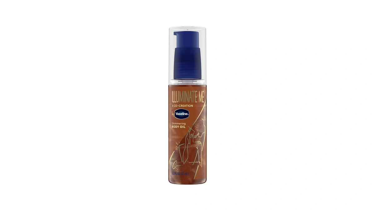 Vaseline Illuminate Me Shimmering Body Oil Created For Melanin Rich