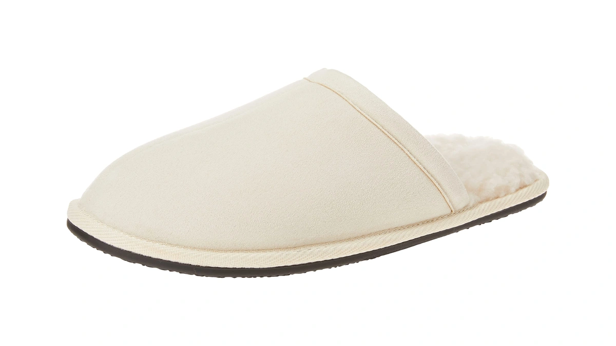 Amazon Essentials Women's Cozy Slippers With Faux Fur Lining, Non-slip