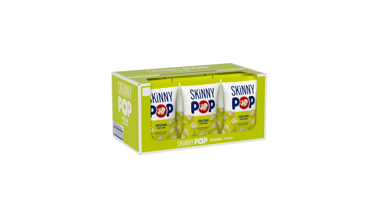 Skinnypop Popcorn, Original, Whole Grain, Dairy-free Snack, 4.4oz Bags (12ct)
