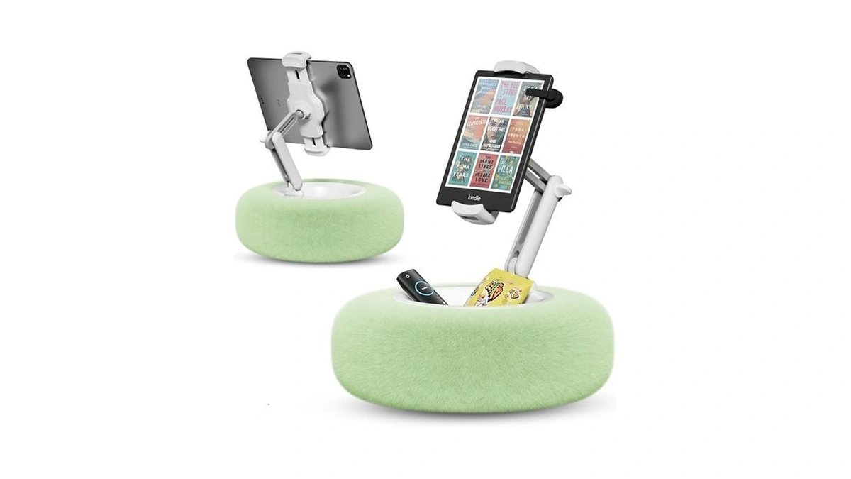 Supedesk Tablet Stand Pillow For Bed, Adjustable Tablet Stand With