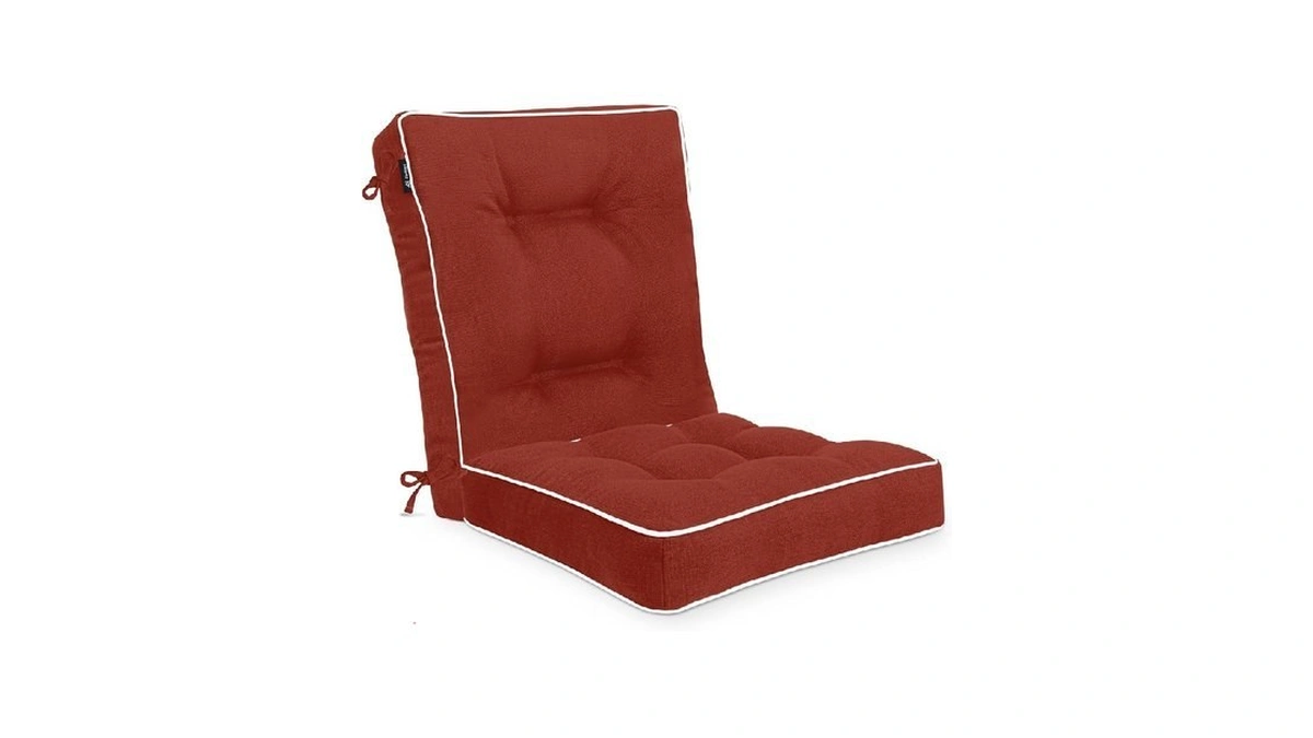 Favoyard Rocking Chair Cushion Set, Red