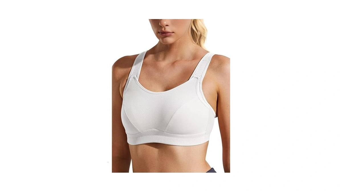 Wingslove Womens Sports Bras High Impact Adjustable Wireless Plus Size