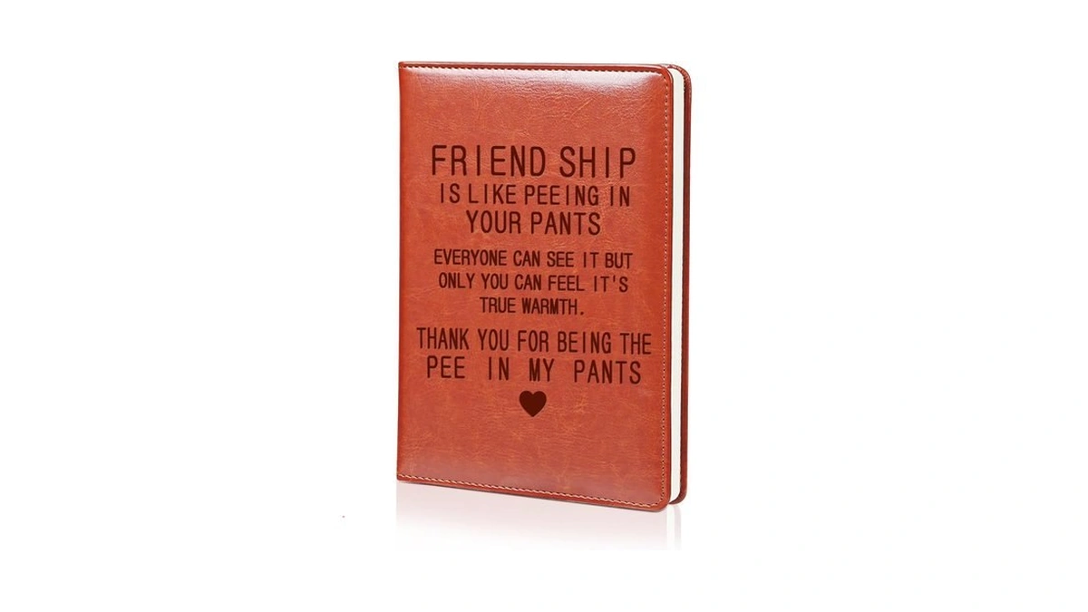 Lbwcer Friend Gifts For Men,inspirational Friend Definition Leather Journal Notebook,friendship