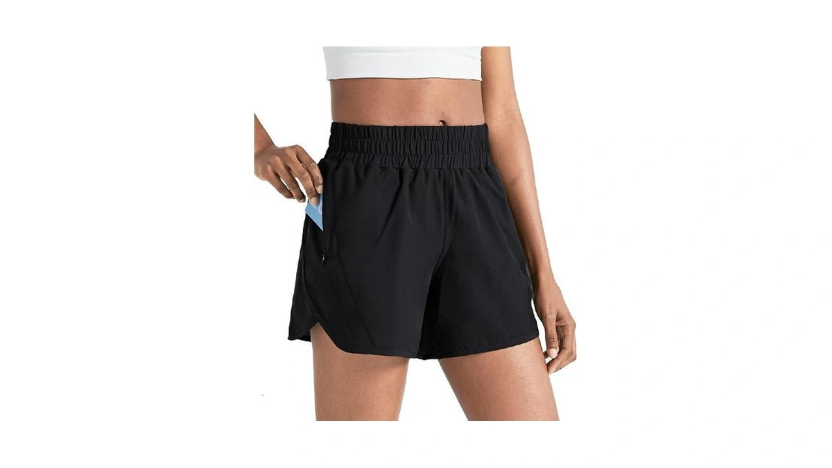 Zuty 5" Athletic Running Shorts For Women With Zipper Pocket