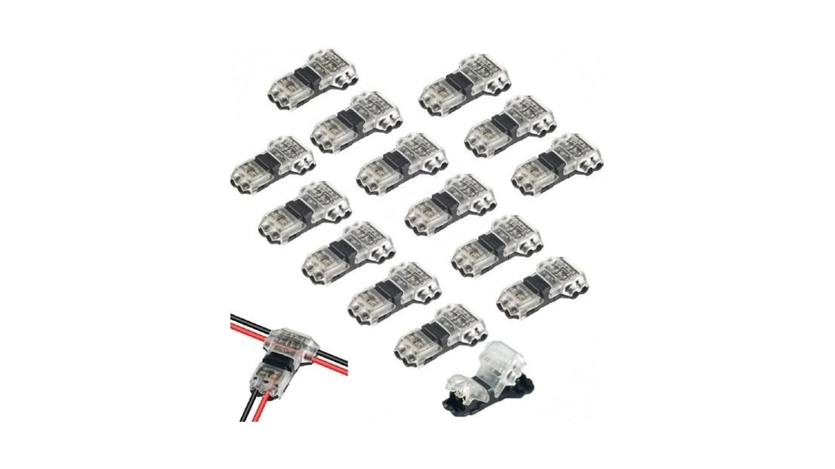 Wmycongcong 15 Pcs Low Voltage Wire Connector 2 Pin 2