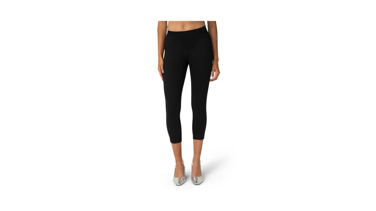 No Nonsense Womens Classic Denim Capri With Pockets Leggings Pants,
