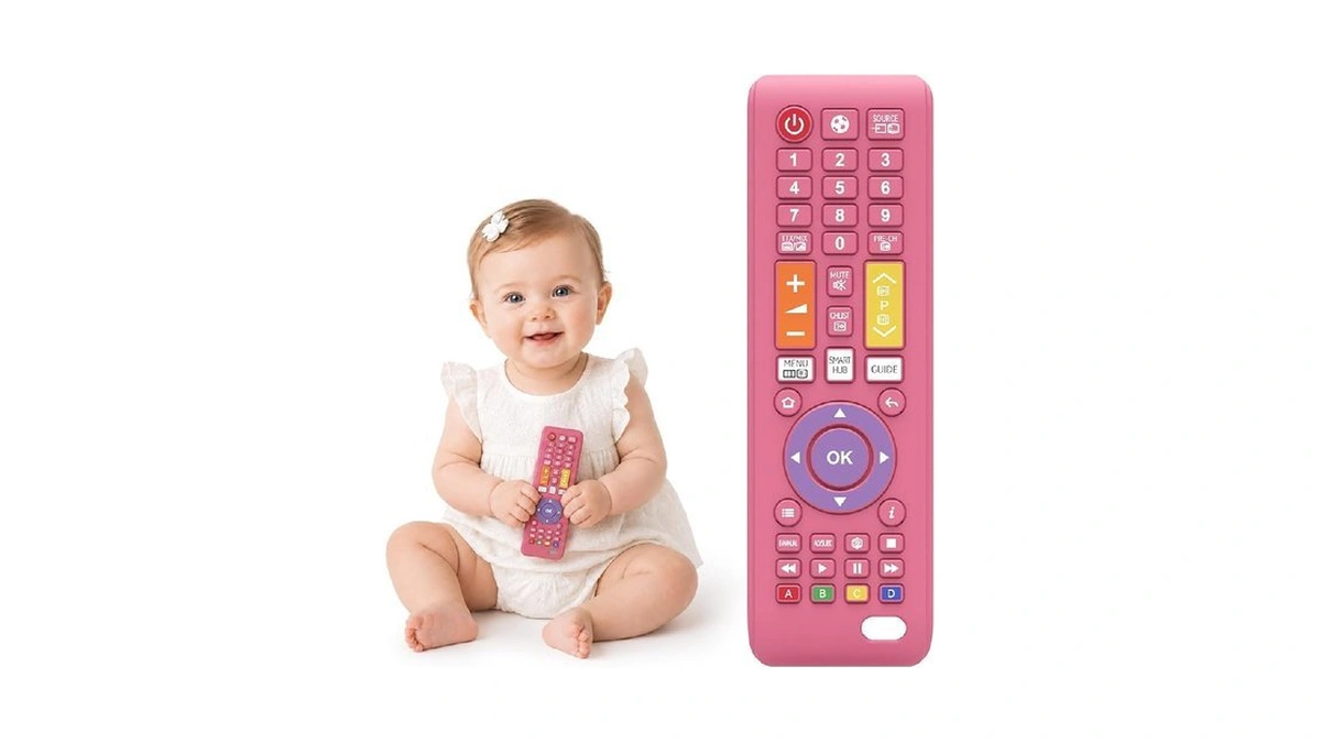 Pink Baby Remote Toys For 0-6, 6-12 Months Girls, Food