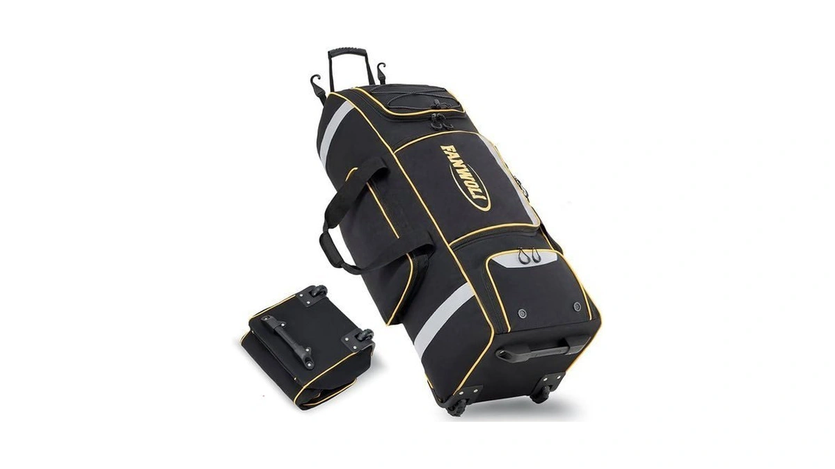 Fanwoli 81l Rolling Baseball Catchers Gear Bag, 3-zone Equipment Storage
