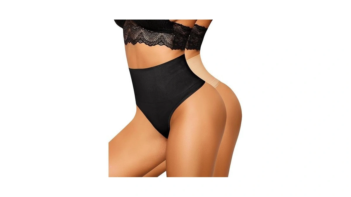 Nebility Tummy Control Thong Shapewear For Women Body Shaper Faja