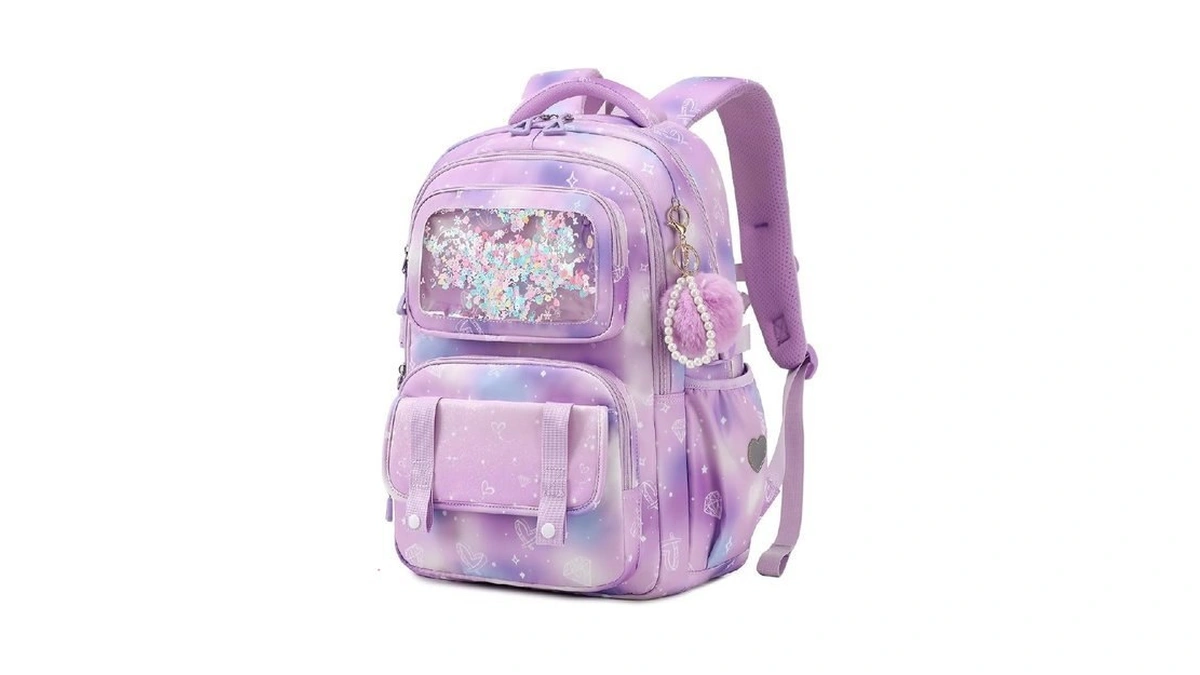 Asksky School Backpack, Kids Backpack For Girls With Anti-theft Back