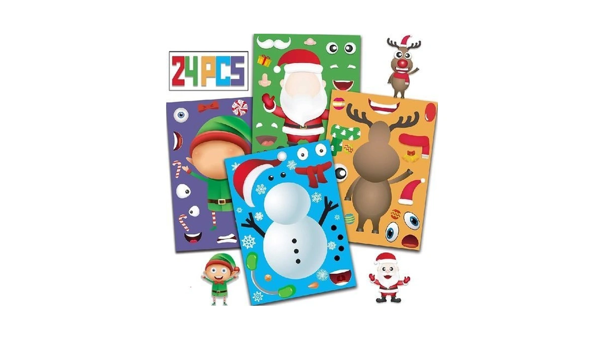 Christmas Stickers For Kids - Christmas Crafts Activities Party Favors