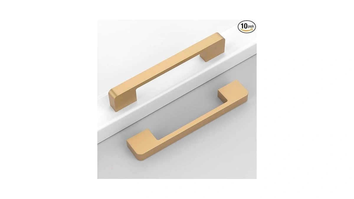 Coinkoly 10 Pack 5"(128mm) Champagne Bronze Cabinet Pulls Kitchen Cabinet